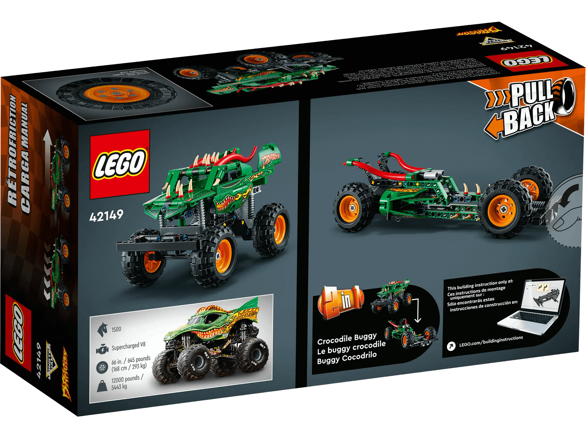 LEGO® 42149 Monster Jam Dragon - Technic