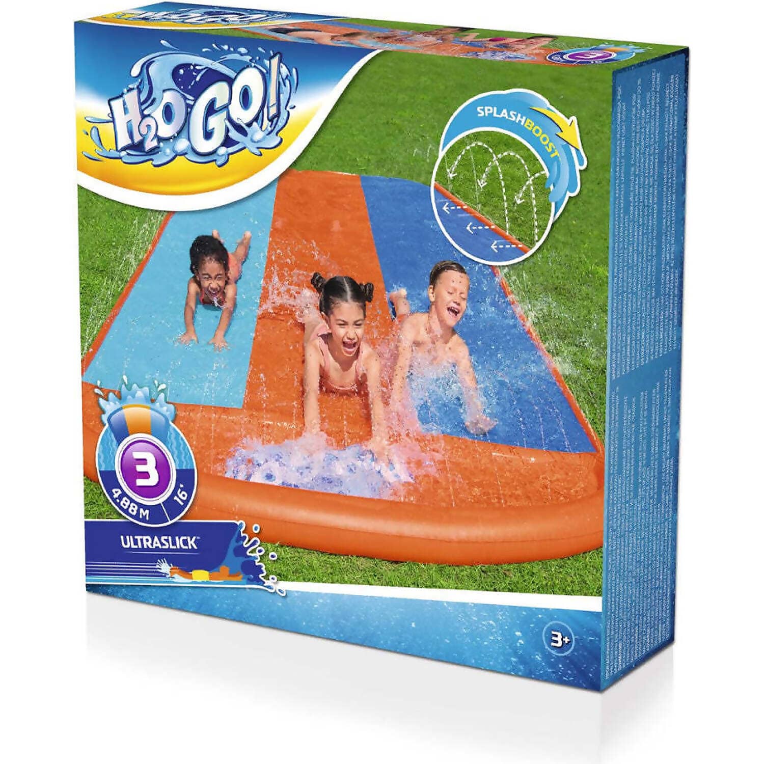 H2o GO!- Triple Water Slip & Slide 16ft/4.88m