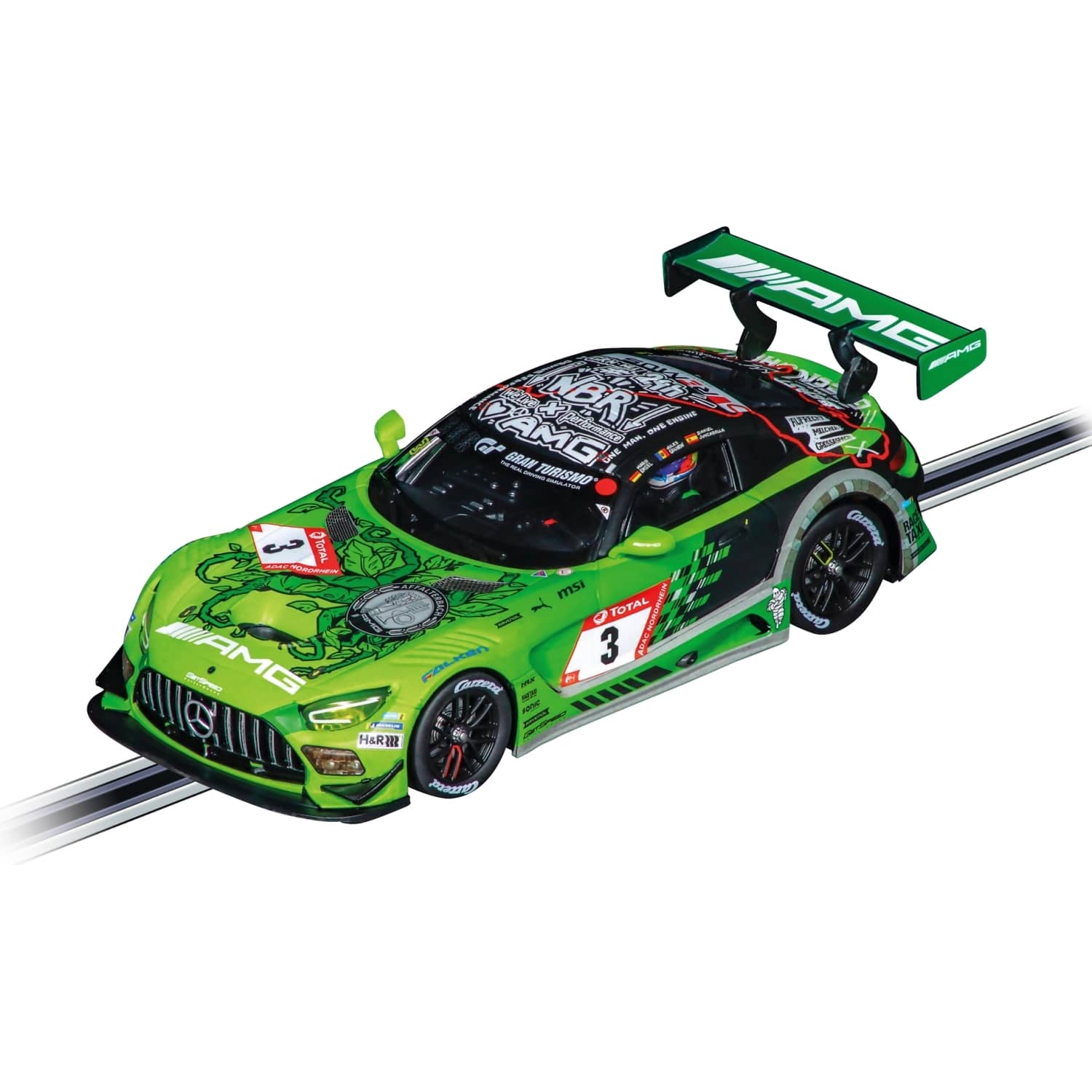 CARRERA - EVOLUTION 1:32 - MERCEDES AMG GT3 EVO GETSPEED PERFORMANCE NO.3 - 24H N RBURGRING - SLOT CAR ALSO SUITS SCALEXTRIC