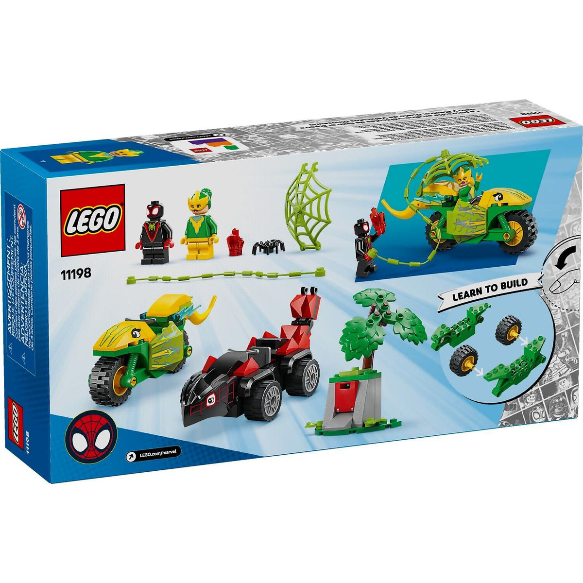 LEGO® 11198 Spin and Electro Dinosaur Vehicle Chase - Spidey Marvel Super Heroes 4+