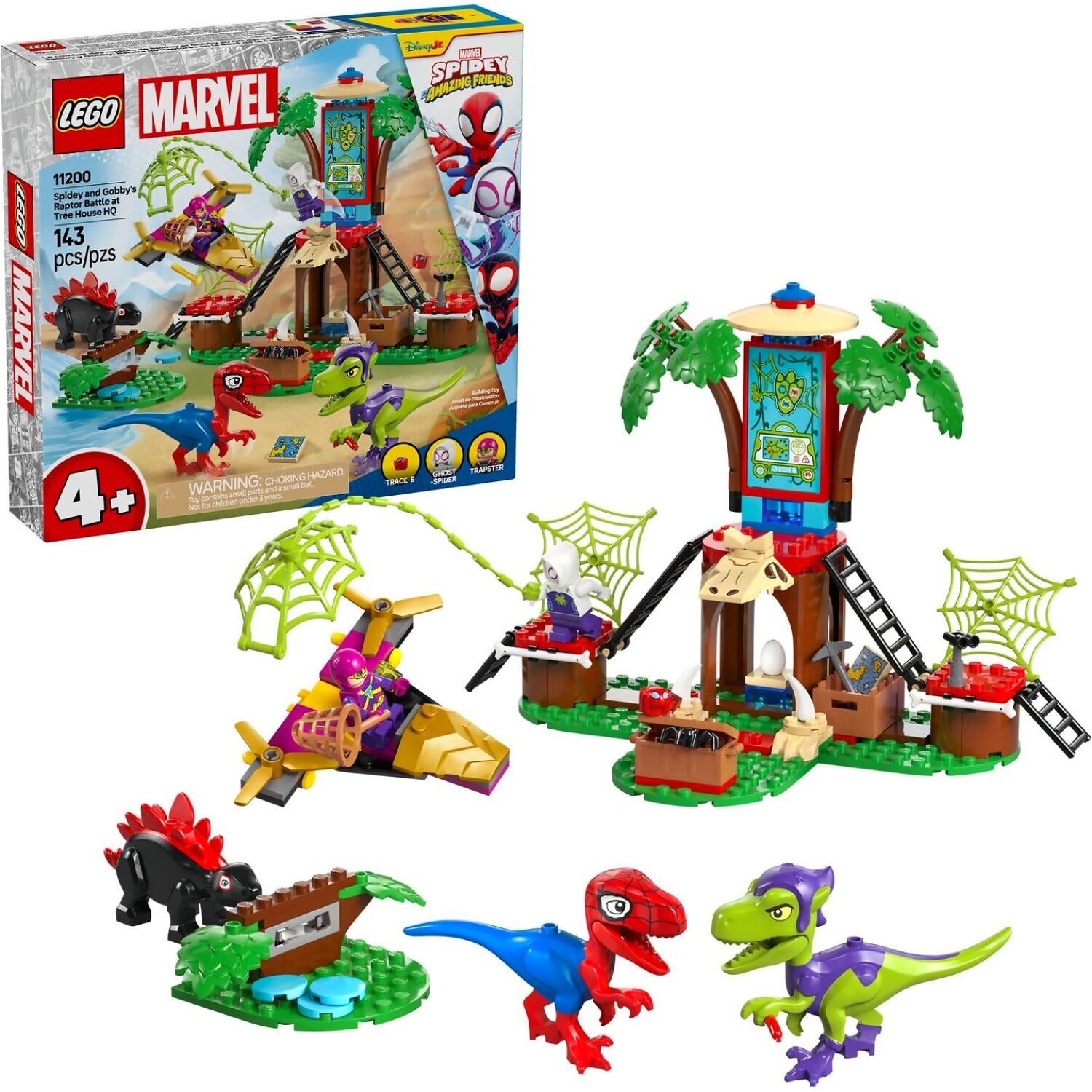 LEGO® 11200 Spidey and Gobby's Raptor Battle at Tree House HQ - Spidey Marvel Super Heroes 4+