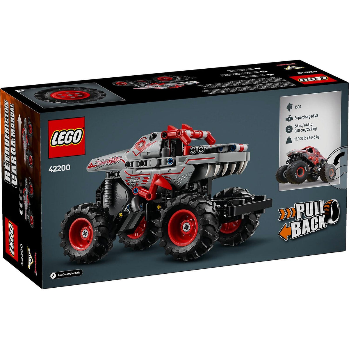 LEGO® 42200 Monster Jam ThunderROARus Pull-Back - Technic