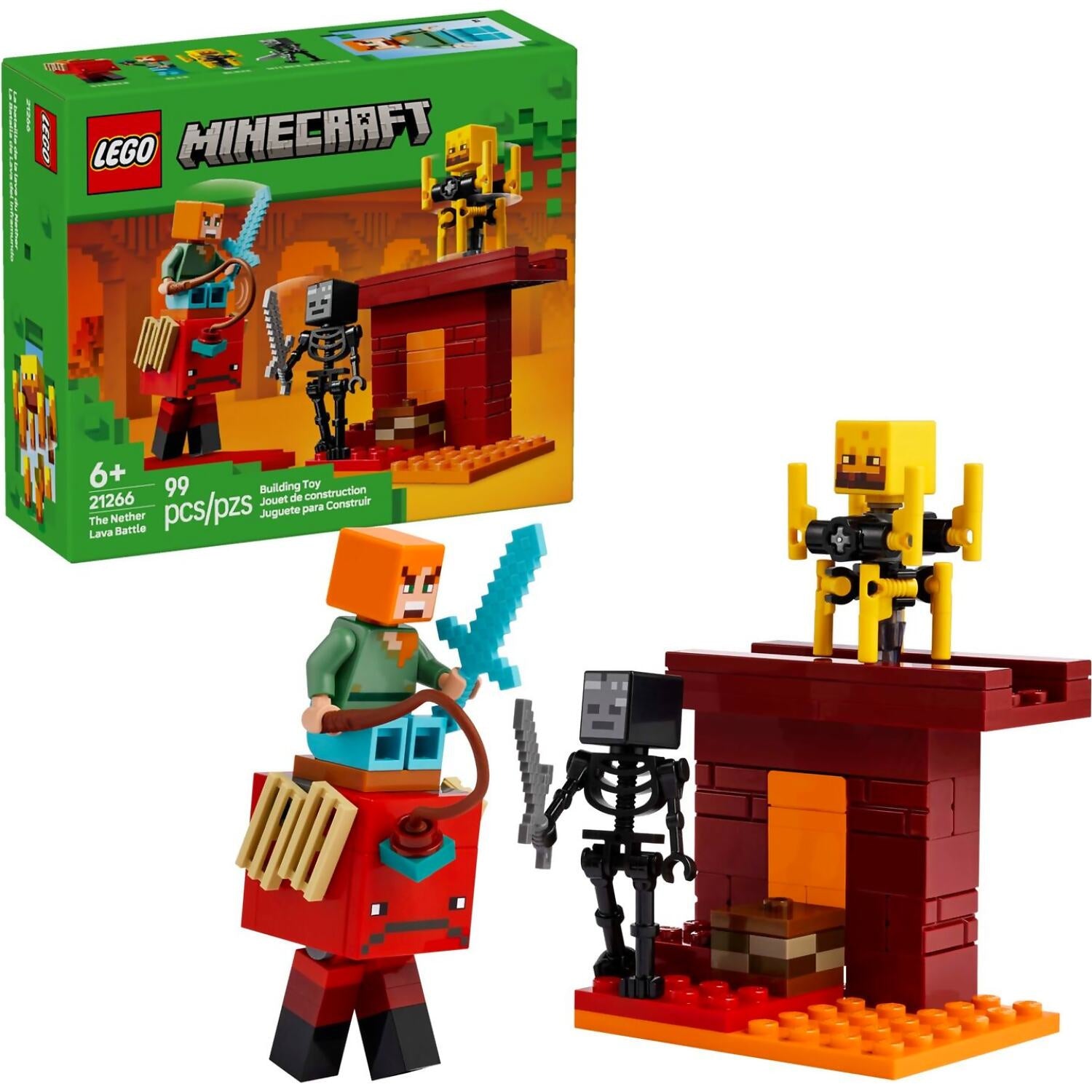 LEGO® 21266 The Nether Lava Battle - Minecraft®