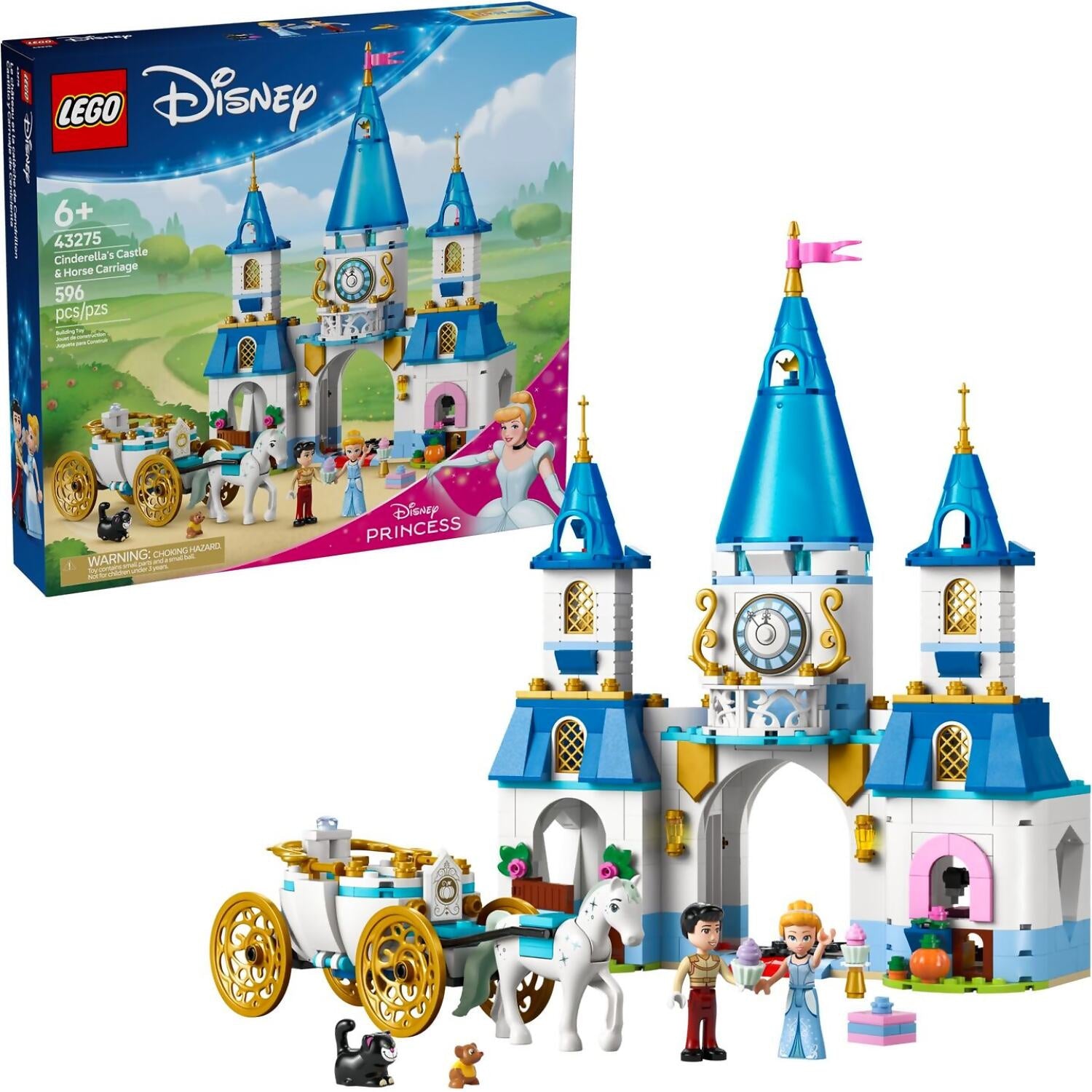 LEGO® 43275 Cinderella's Castle & Horse Carriage - Disney