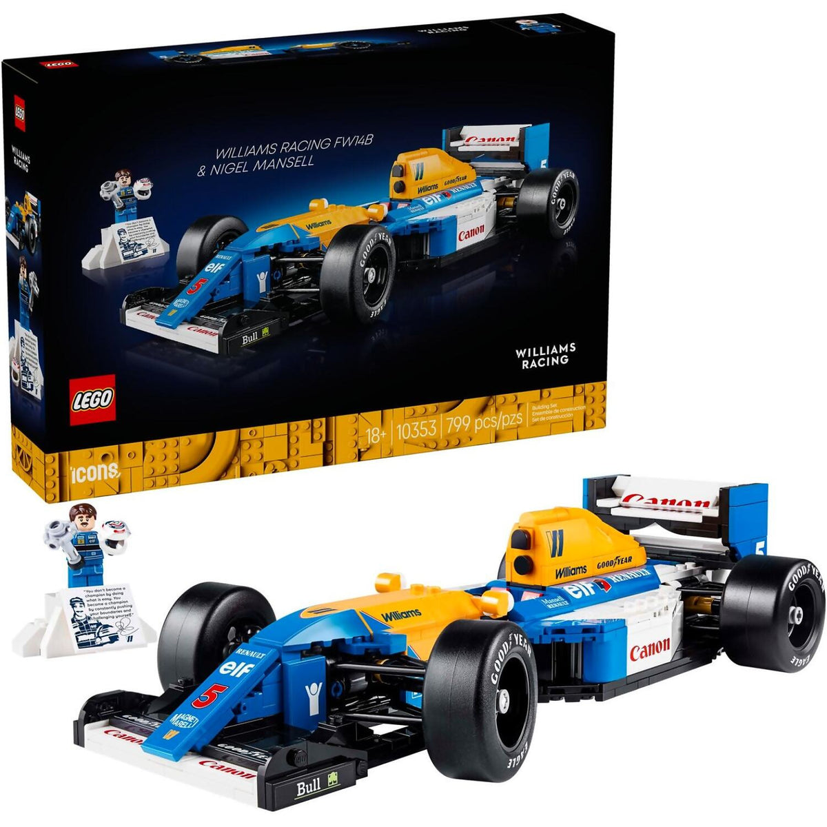 LEGO® 10353 Williams Racing FW14B & Nigel Mansell - Icons