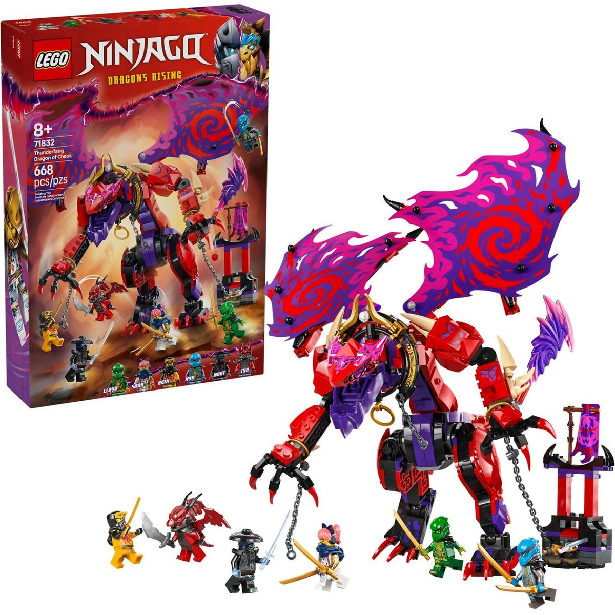 LEGO® 71832 Thunderfang Dragon of Chaos - NINJAGO®