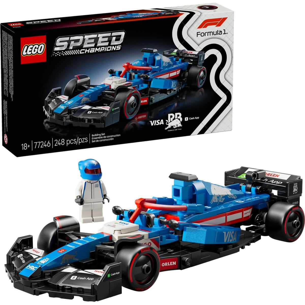 LEGO® 77246 Visa Cash App RB VCARB 01 F1 Race Car - Speed Champions