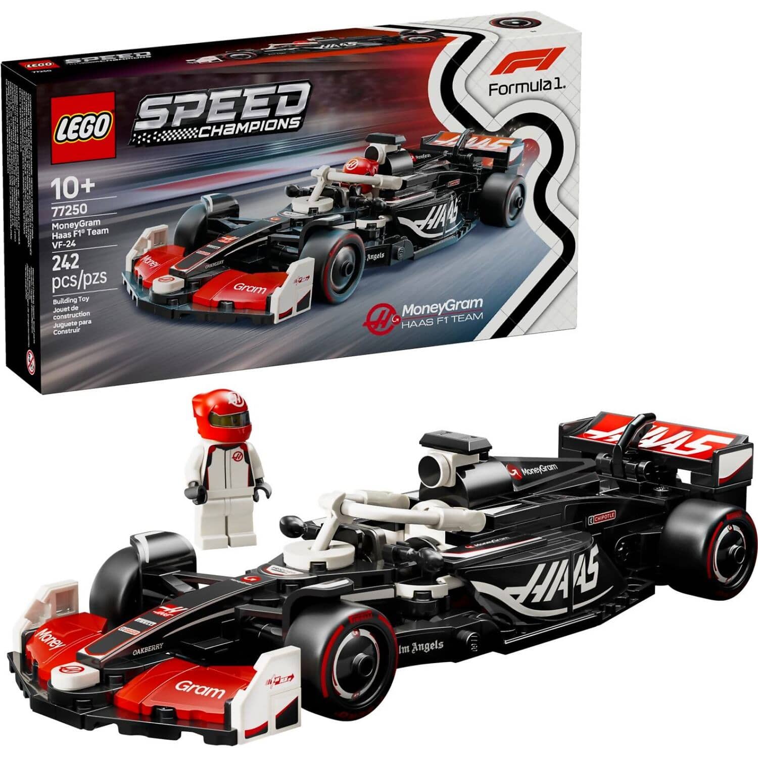 LEGO® 77250 MoneyGram Haas F1 Team VF-24 Race Car - Speed Champions