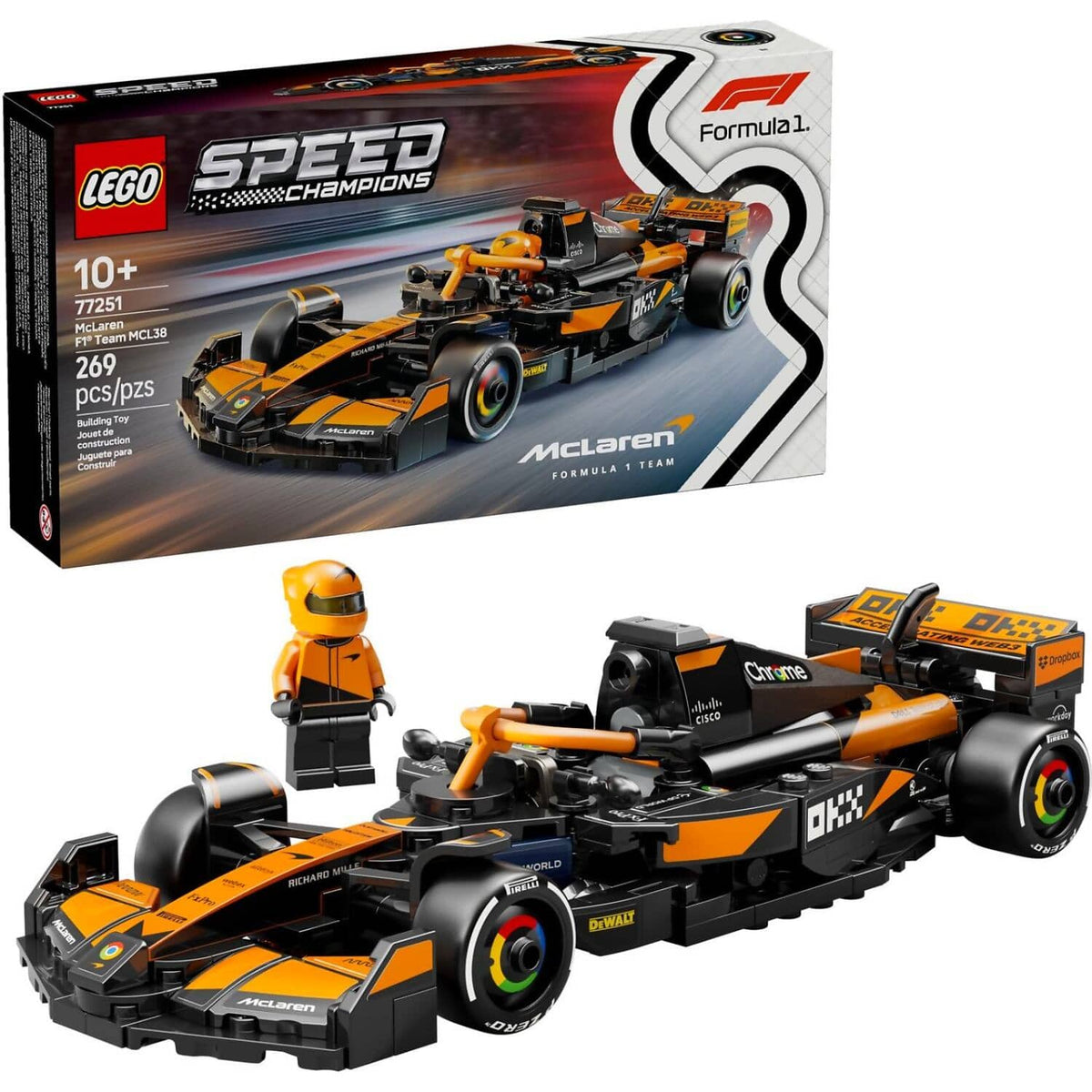 LEGO® 77251 McLaren F1 Team MCL38 Race Car - Speed Champions