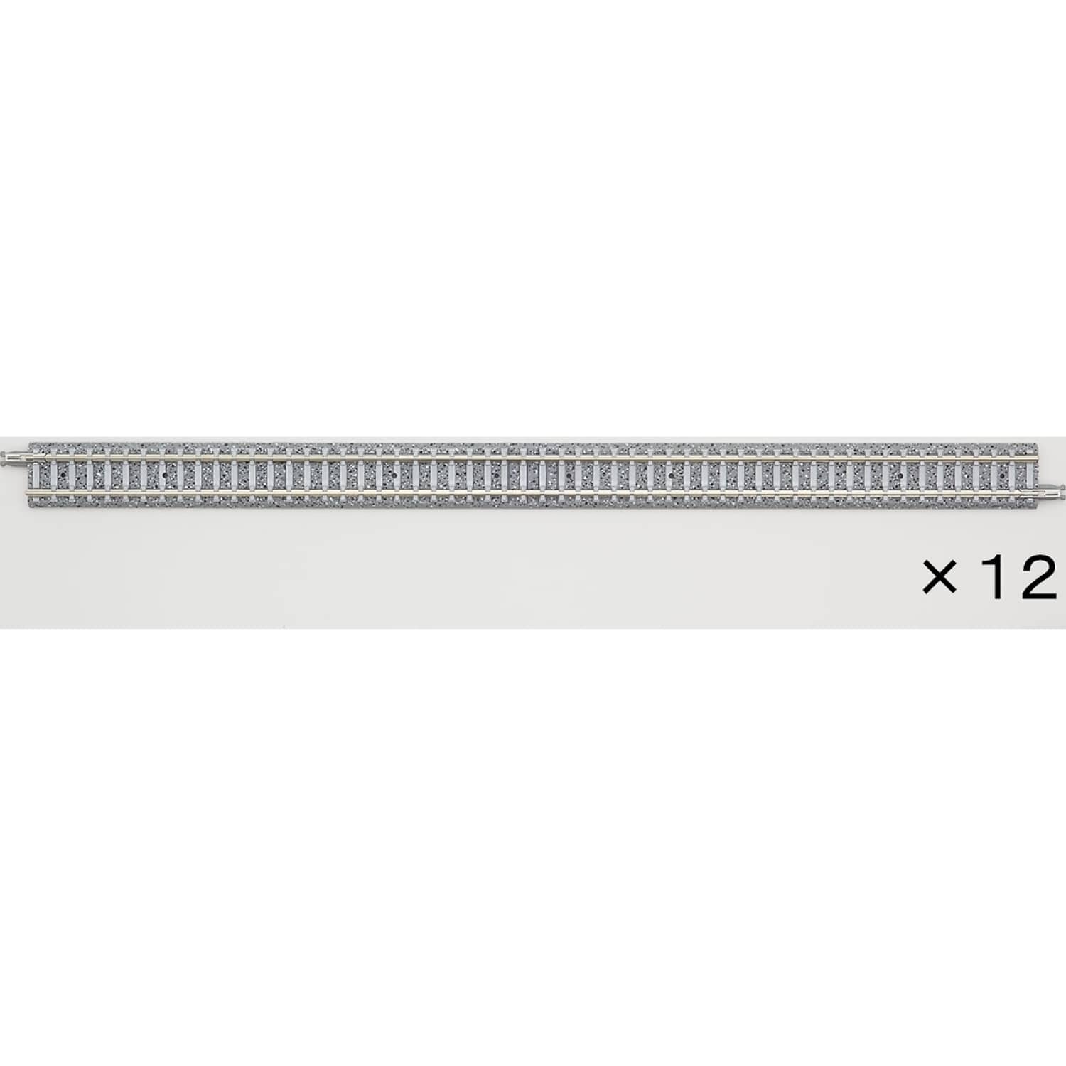 TOMIX - TOMIX STRAIGHT PC TRACK 11 INCH 280MM (12 PIECES) N SCALE - MODEL RAILWAY ACCESSORY