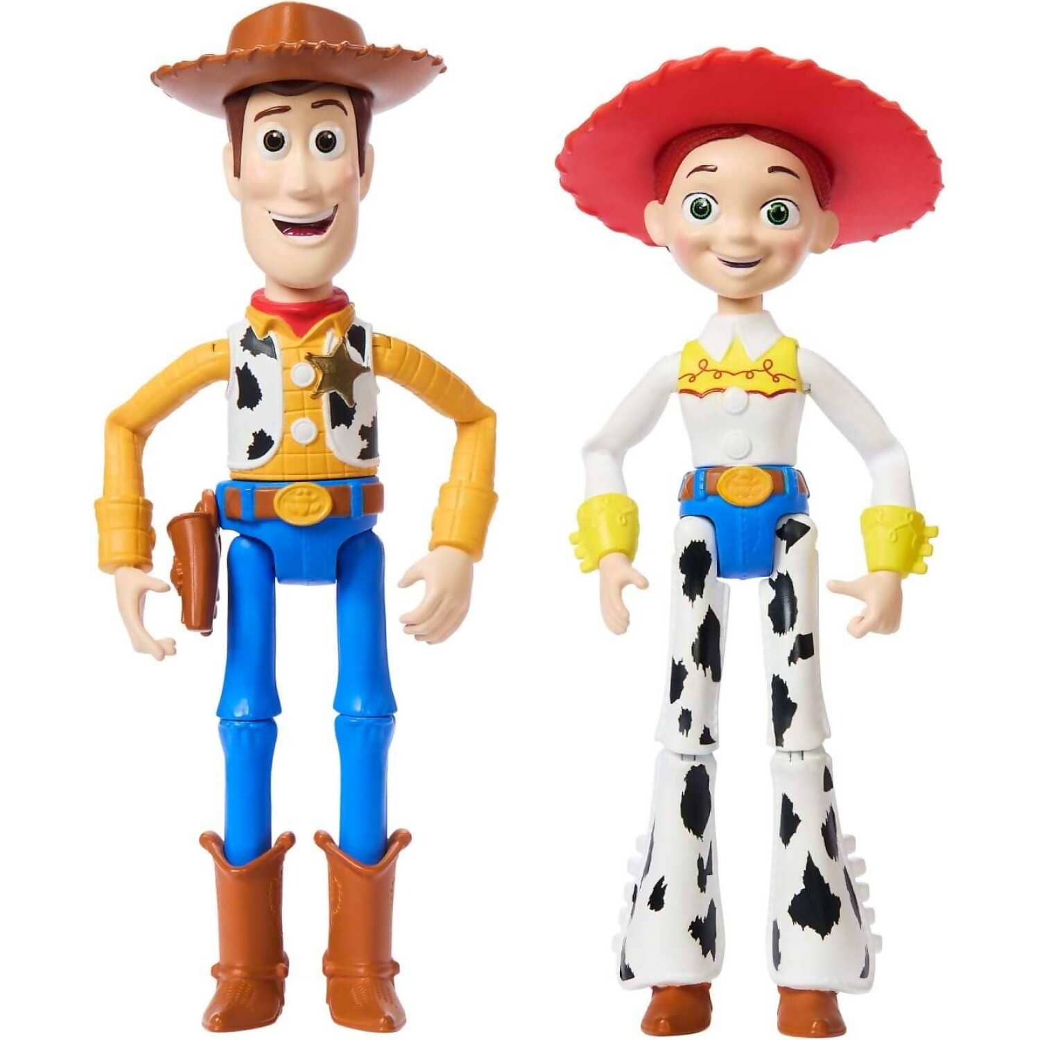 Disney Pixar - Woody & Jessie Action Figure Pack 7-inch Scale Posable 2 Pack  - Mattel