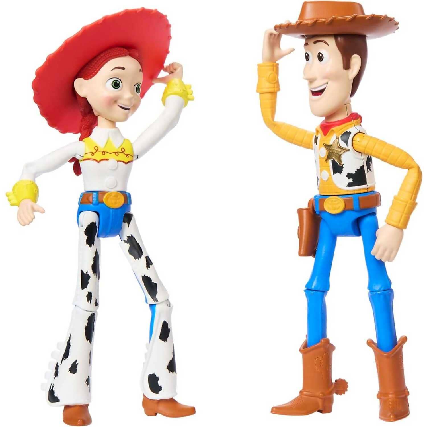 Disney Pixar - Woody & Jessie Action Figure Pack 7-inch Scale Posable 2 Pack  - Mattel