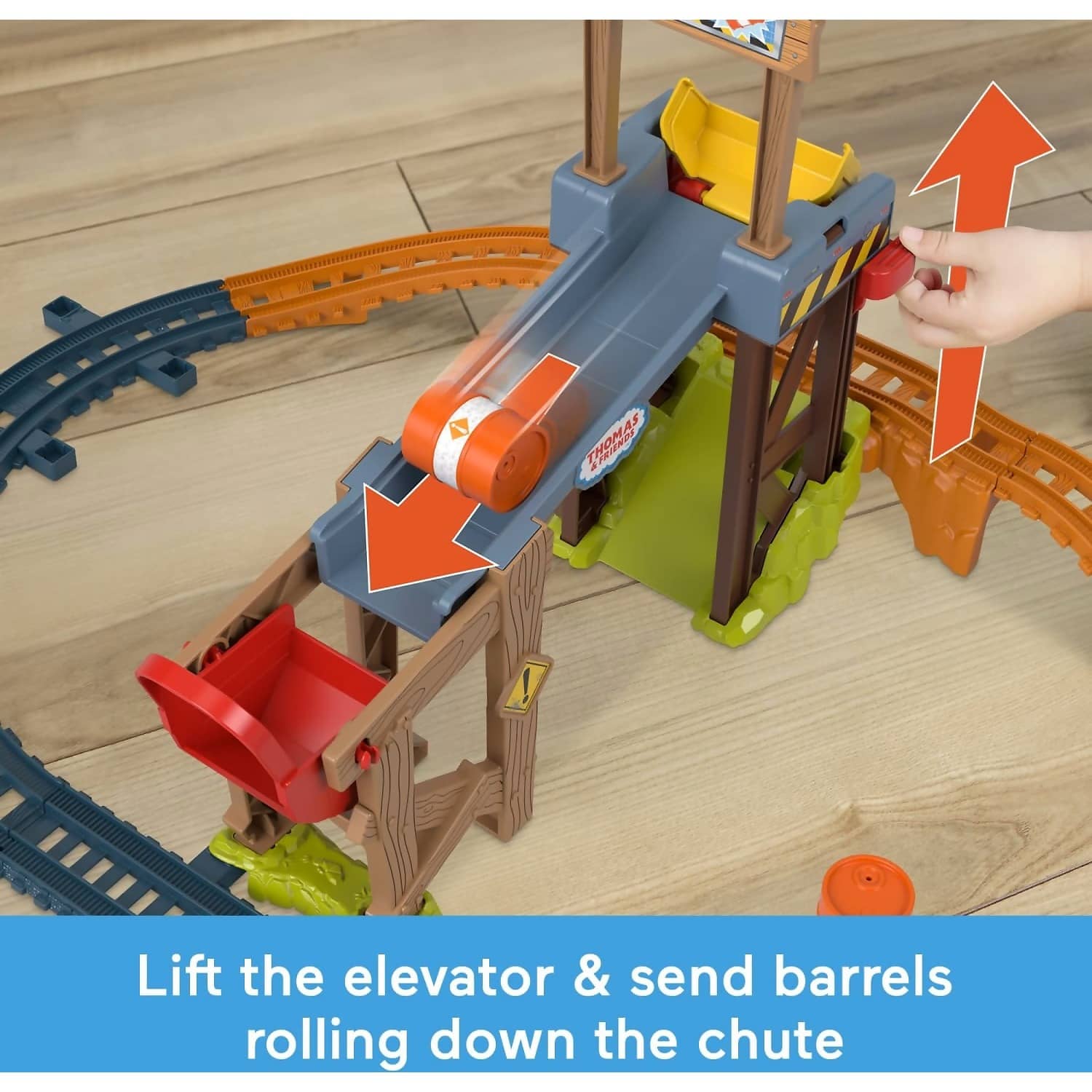 Fisher-Price - Thomas & Friends Diesel's Lift & Load Construction Set Motorized Toy Train With Track & Cargo