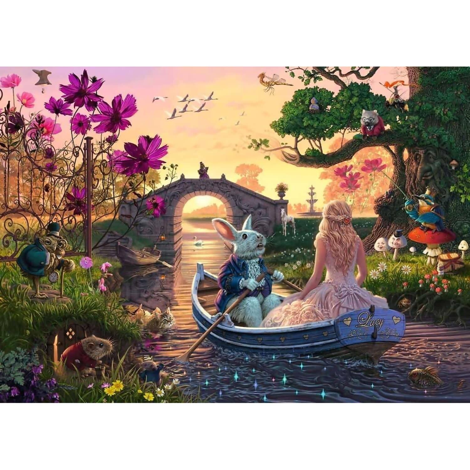 Ravensburger - Enchanted Lands Look & Find Jigsaw Puzzle 1000pc