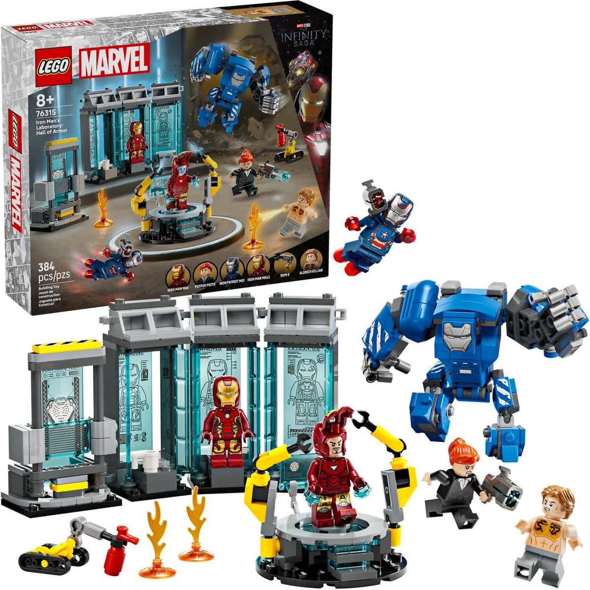 LEGO® 76315 Iron Man's Laboratory: Hall of Armor - Marvel Super Heroes