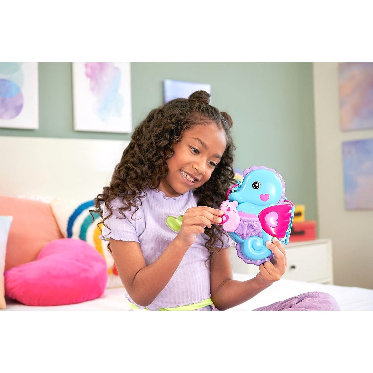 Polly Pocket - Daddy & Me Seahorse Purse Compact Set - Mattel