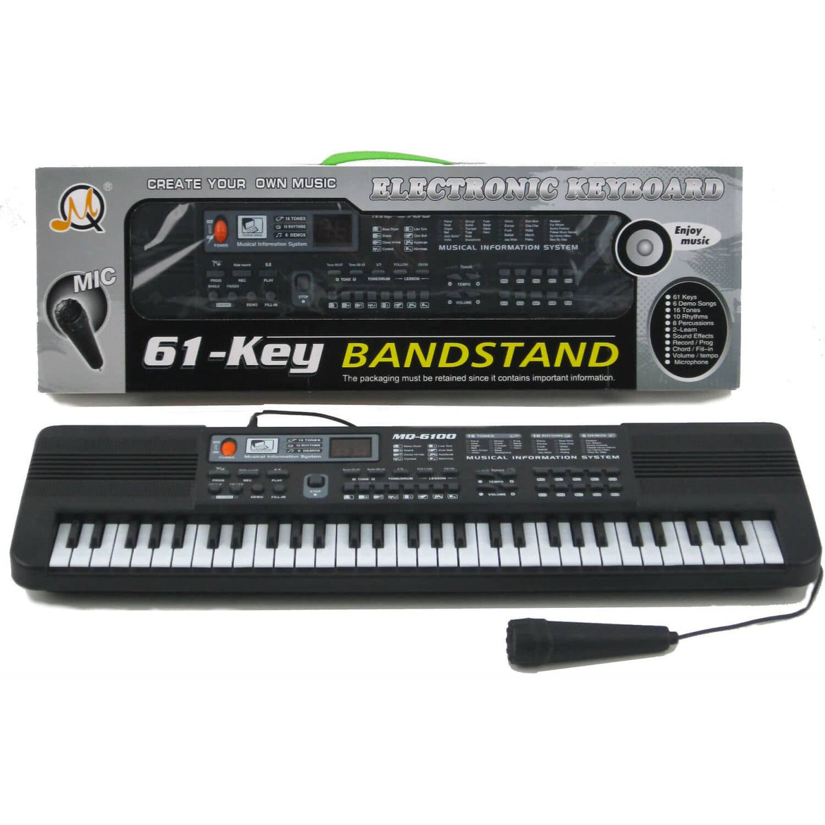 RP Dean - 61-key Toy Electronic Keyboard Mq-6100