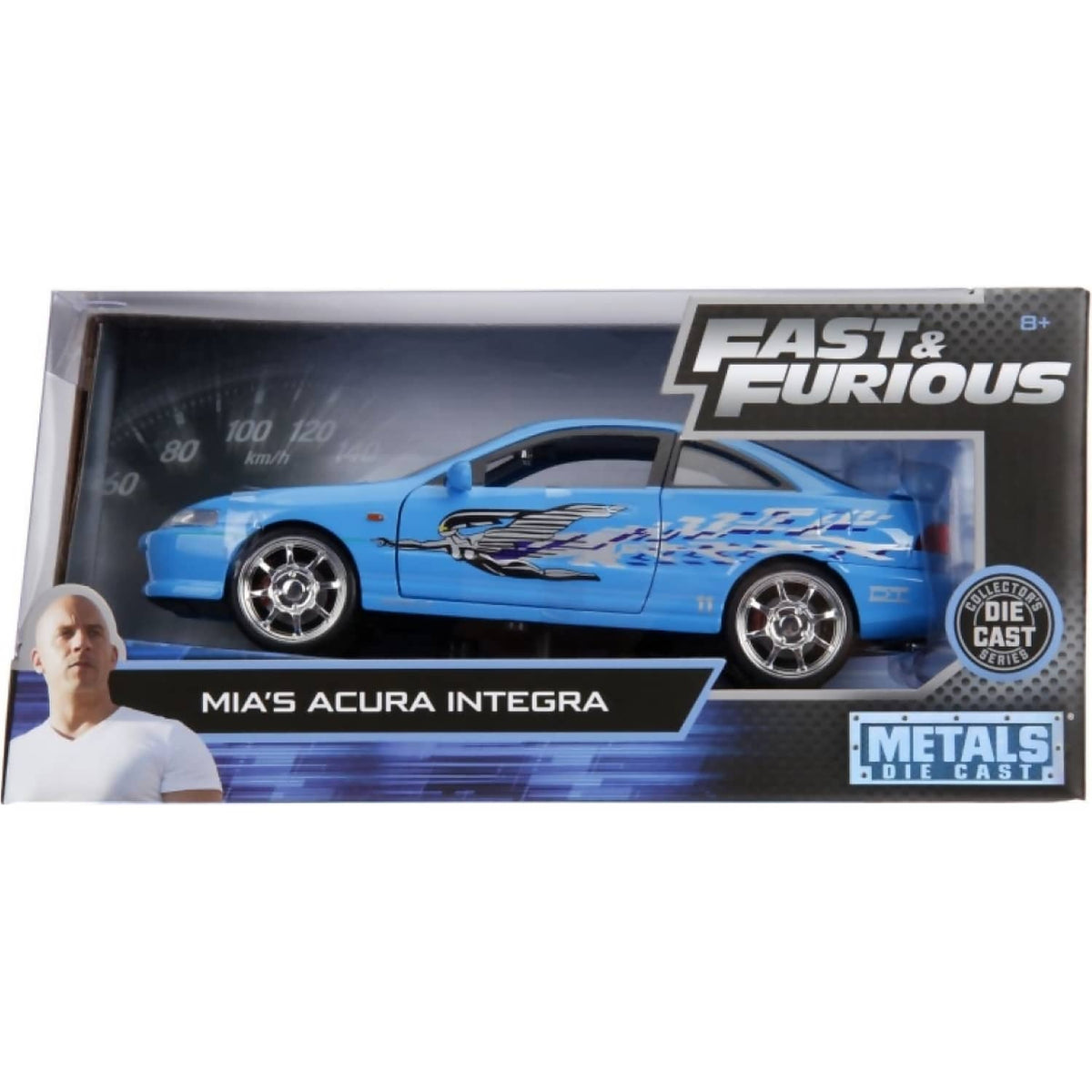 JADA TOYS - FAST & FURIOUS 8 - MIA'S ACURA INTEGRA TYPE R 1:24 SCALE DIECAST VEHICLE