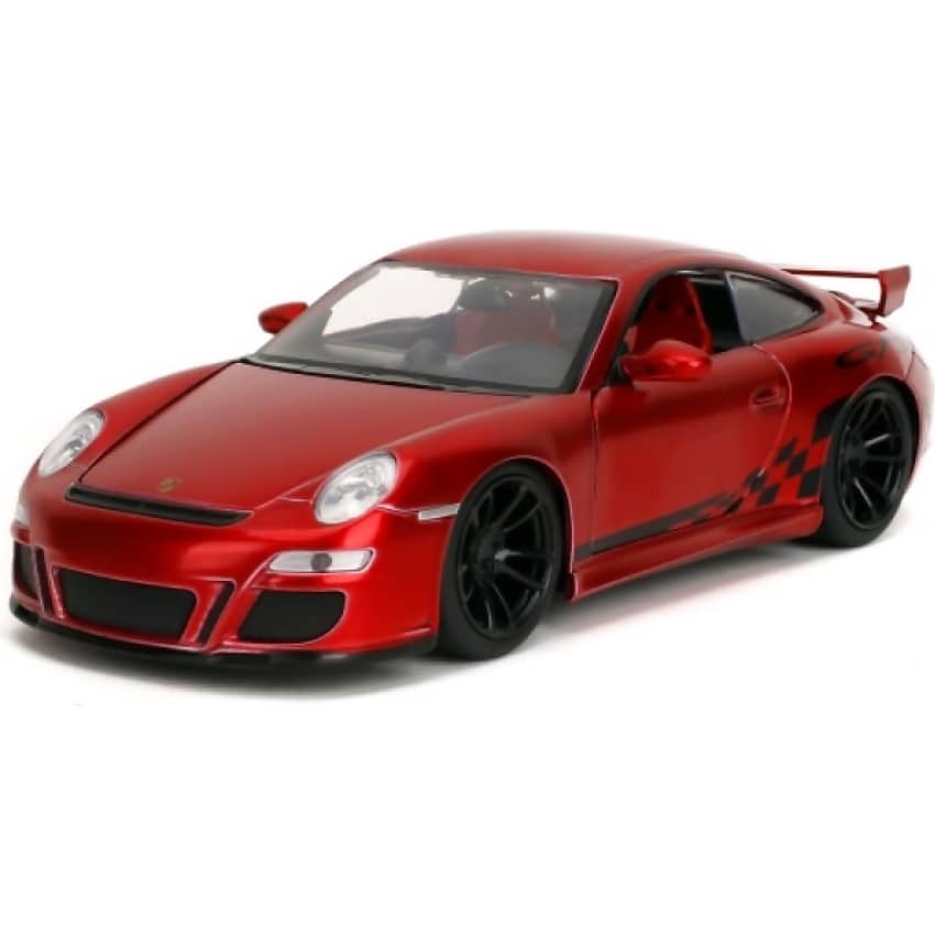 JADA TOYS - PINK SLIPS PORSCHE 911 TURBO (997) 1:24 RED SCALE DIECAST VEHICLE