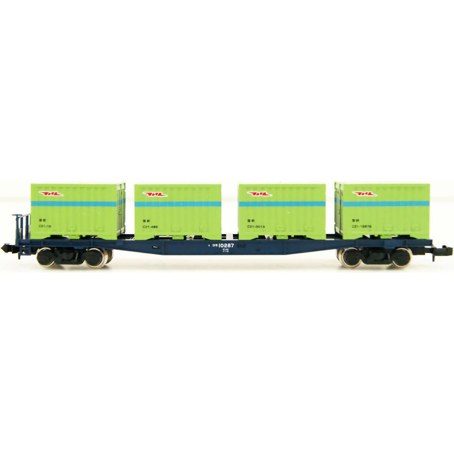 TOMIX - WAGON KOKI 10000 WITH CONTAINER N SCALE - MODEL RAILWAY ACCESSORY