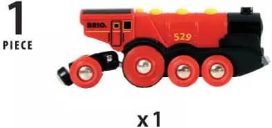 BRIO World - Mighty Red Action Locomotive Train