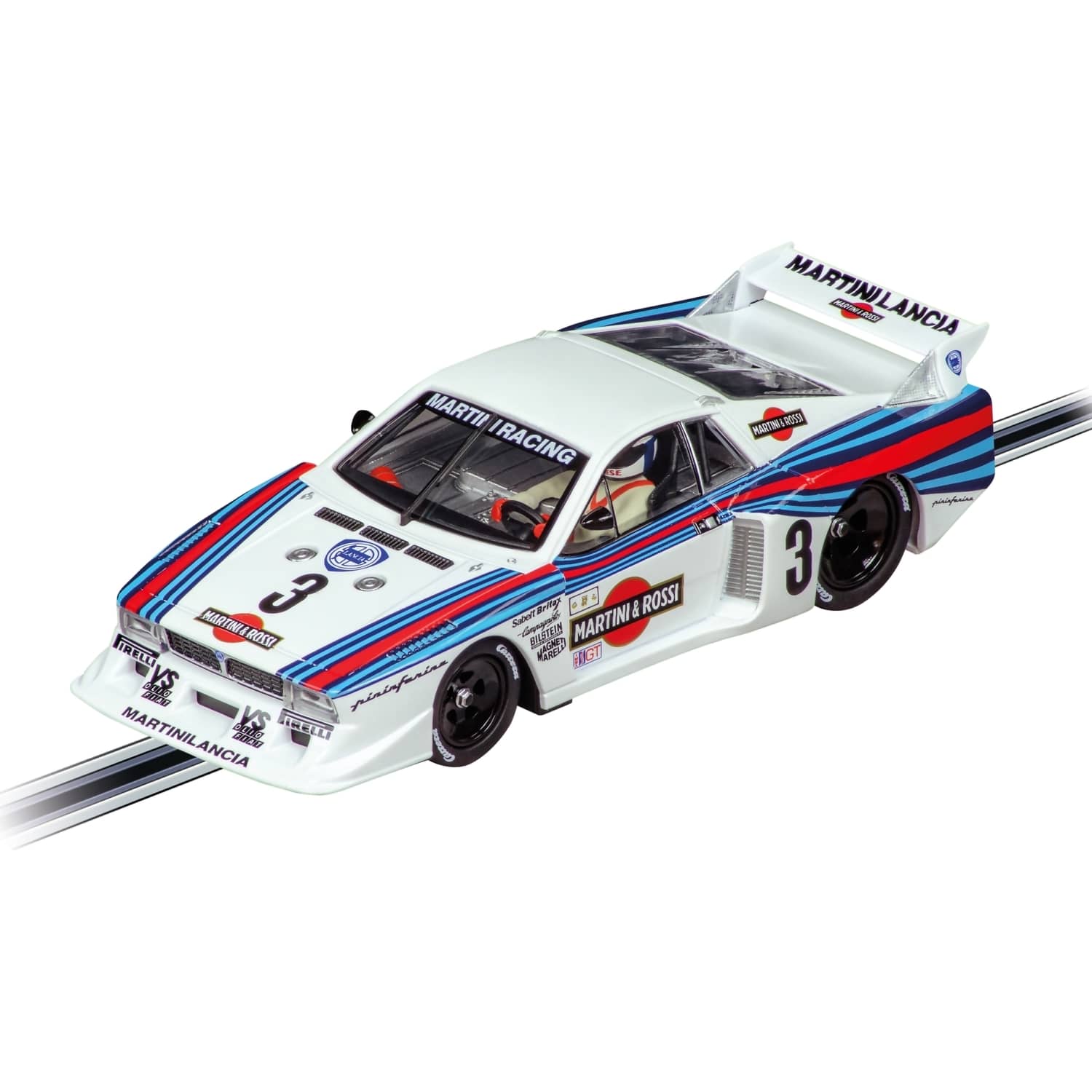 CARRERA - DIGITAL 1:32 LANCIA BETA MONTECARLO TURBO LANCIA MARTINI RACING NO.3 DAYTONA 1981 SLOT CAR ALSO SUITS SCALEXTRIC