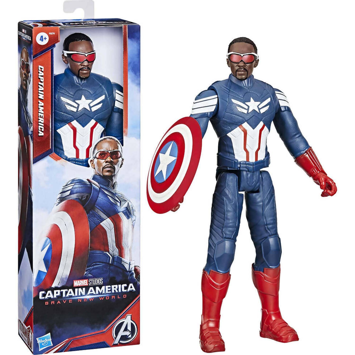 Marvel - Studios Captain America Brave New World Titan Hero Series Captain America 12-inch Action Figure