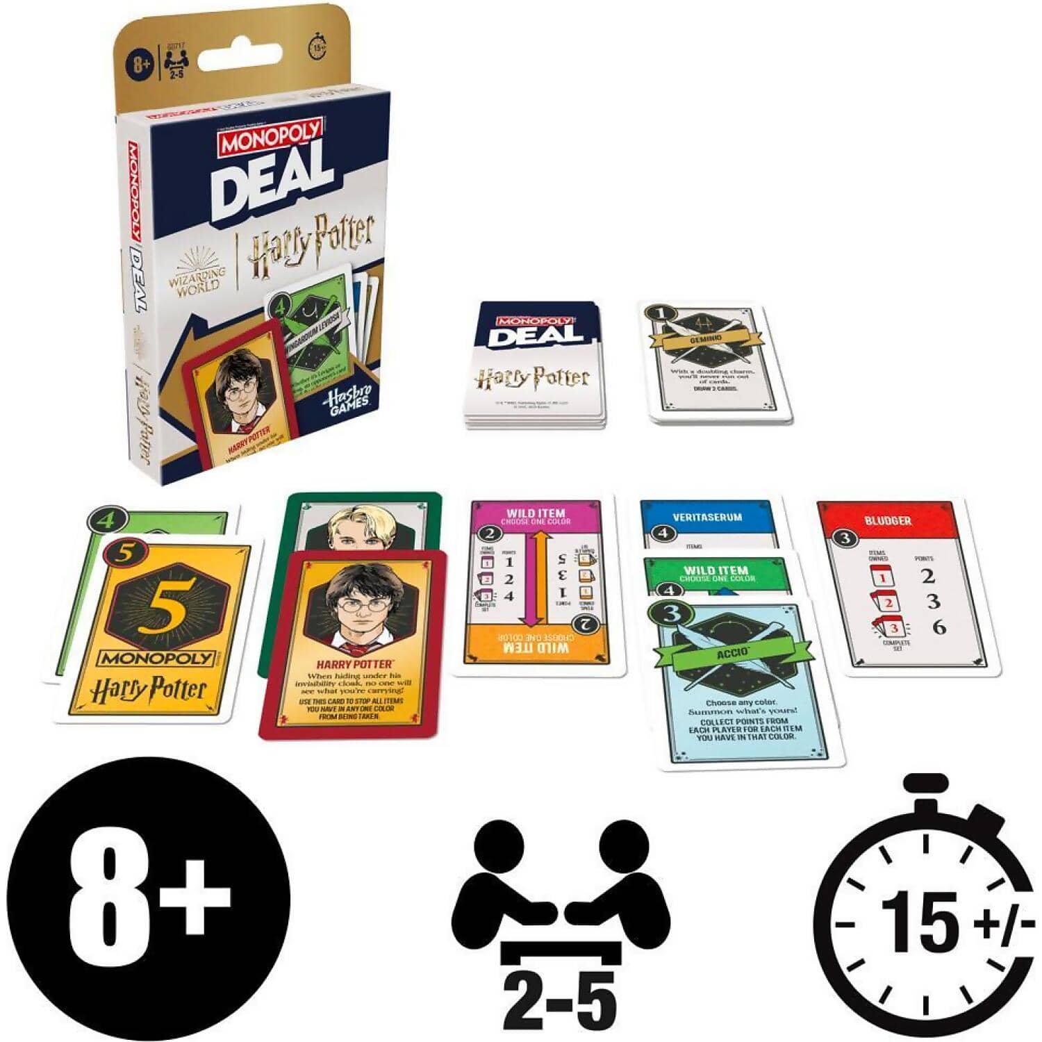 Monopoly - Deal - Harry Potter Card Game - Hasbro
