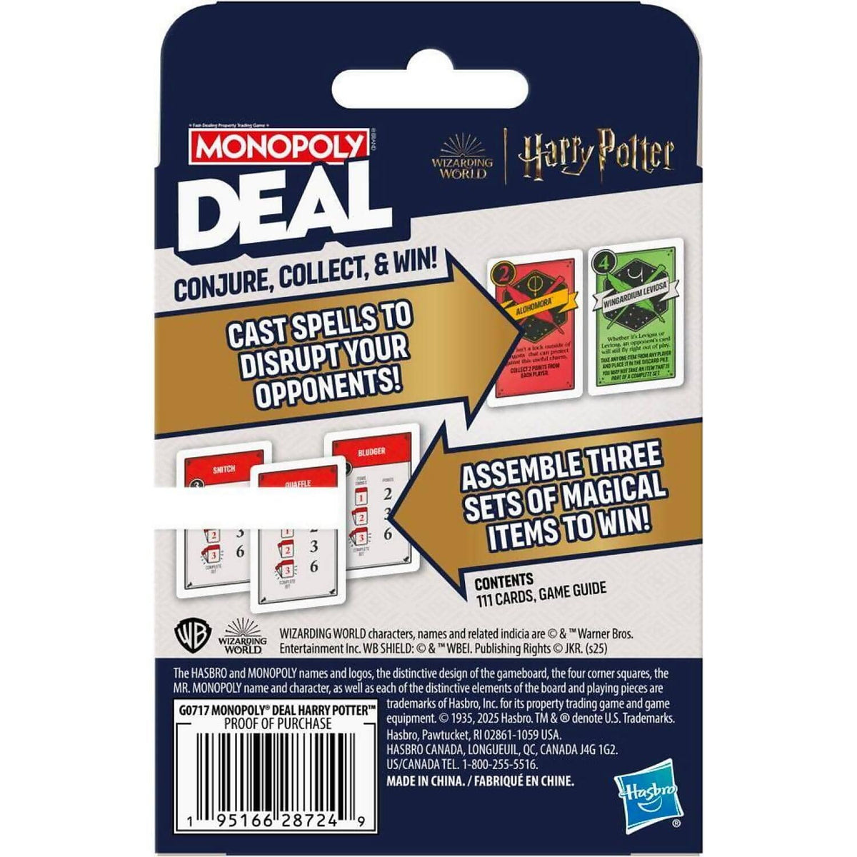 Monopoly - Deal - Harry Potter Card Game - Hasbro