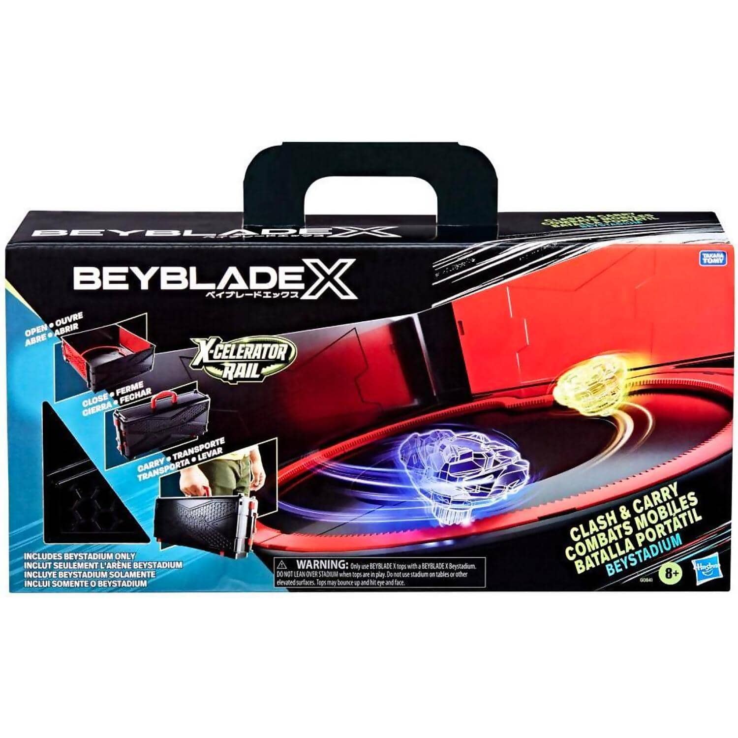 BEYBLADE X - Clash And Carry Beystadium Battle Arena - Hasbro