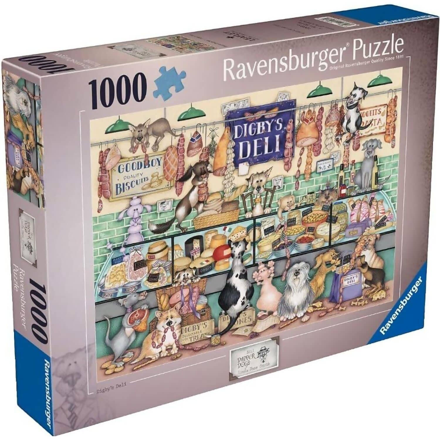 Ravensburger - Dapper Dog s No. 1: Digby s Deli Jigsaw Puzzle 1000pc