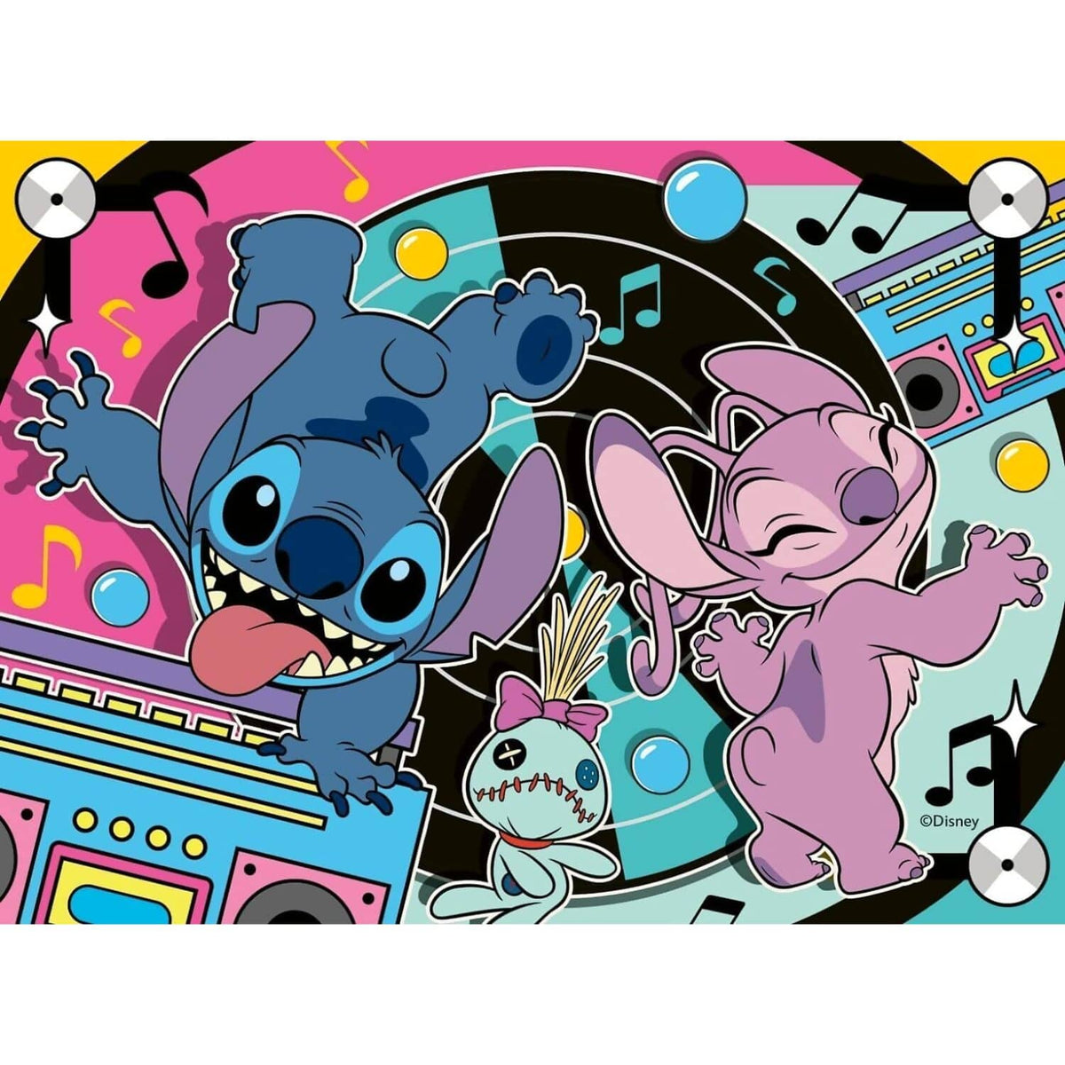 Ravensburger - Disney Stitch 4 X Jigsaw Puzzle 12 16 20 & 24pc