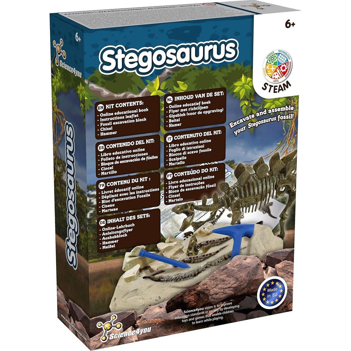 Science4You - Stegosaurus Fossil Excavation Kit