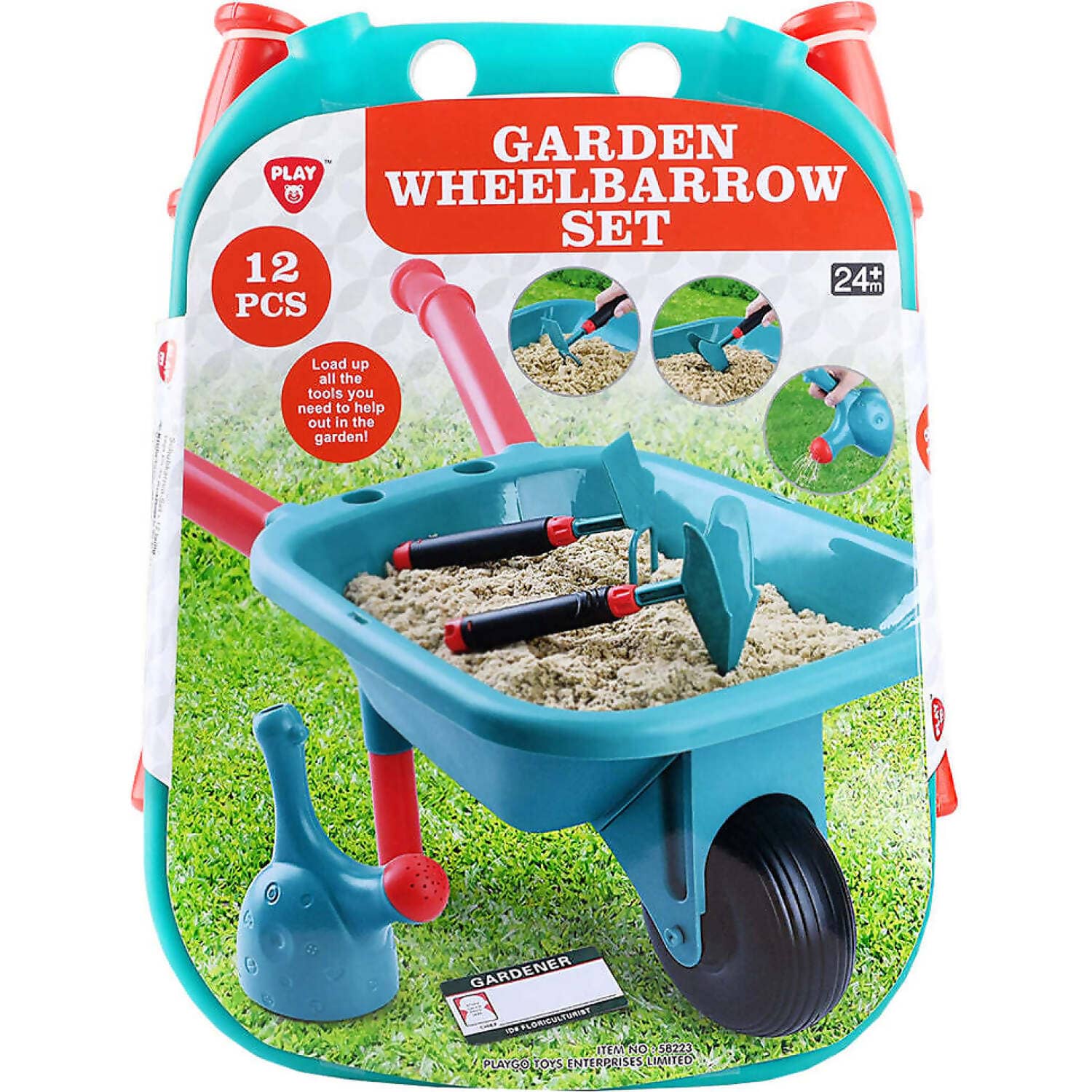 Playgo Toys Ent. Ltd - Garden Wheelbarrow Set Role Play
