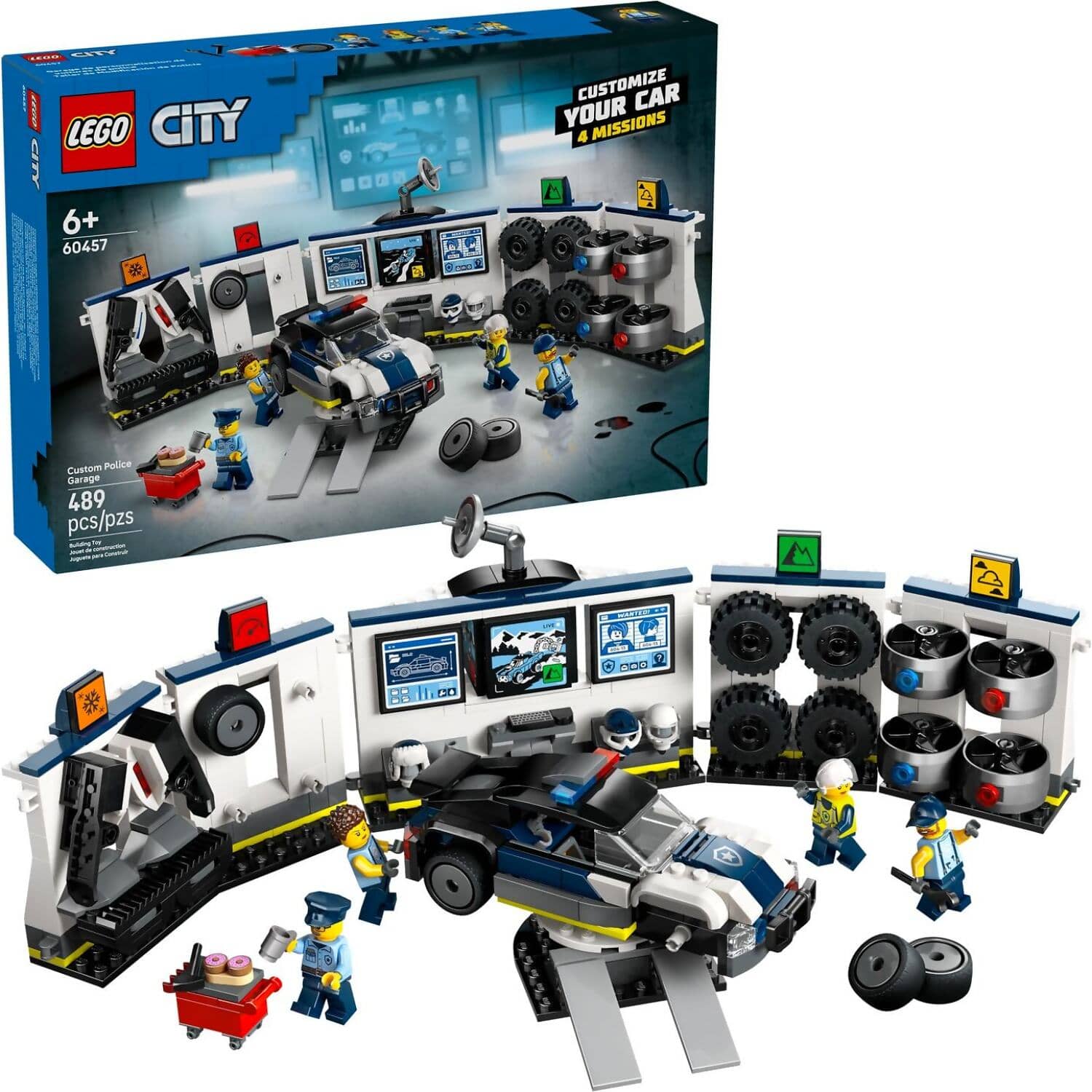 LEGO® 60457 Custom Police Car Garage - City