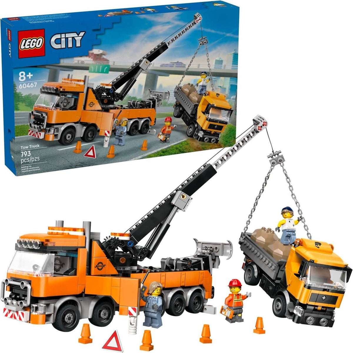 LEGO® 60467 Heavy-Duty Recovery Tow Truck with Crane - City