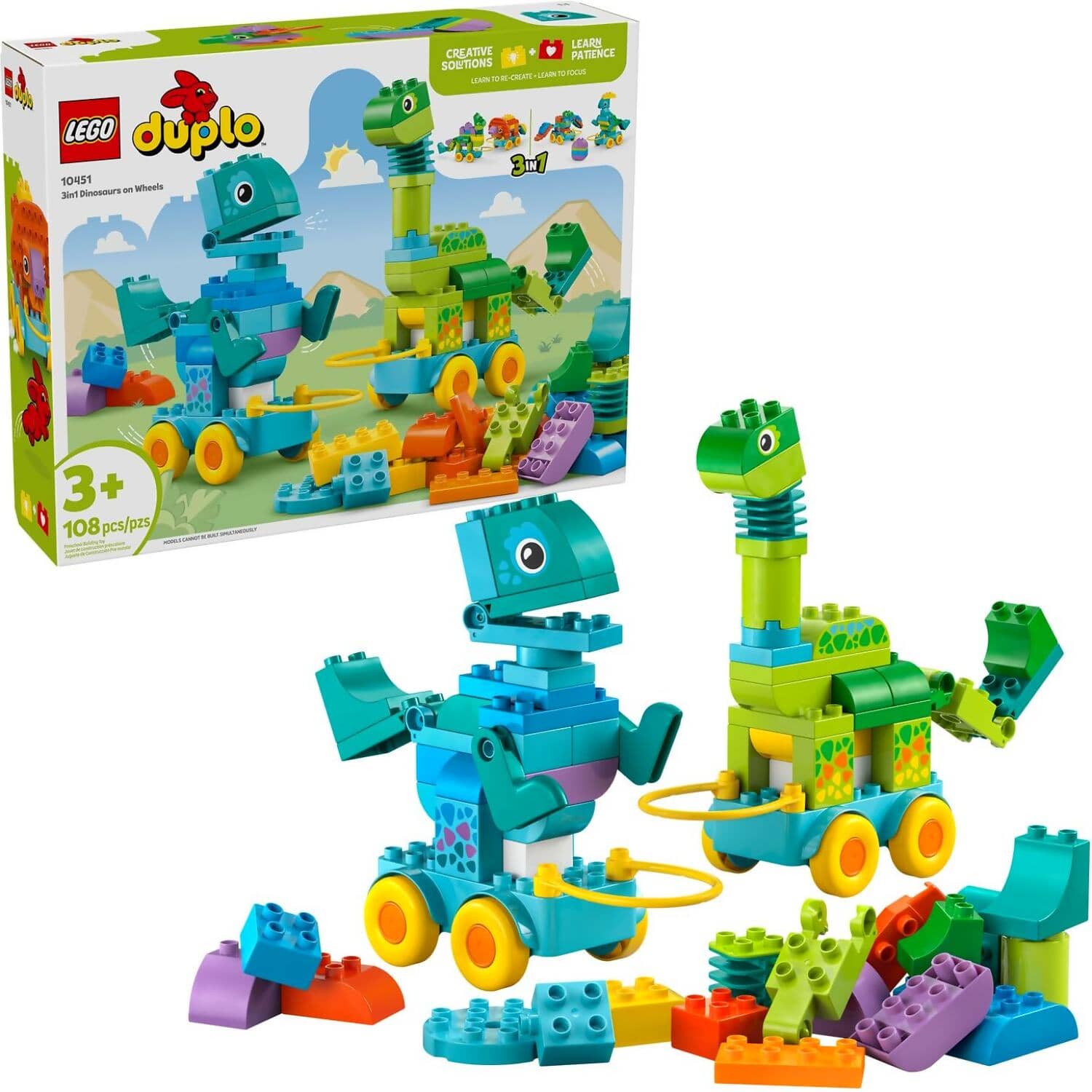 LEGO® 10451 3in1 Dinosaurs on Wheels -  DUPLO®