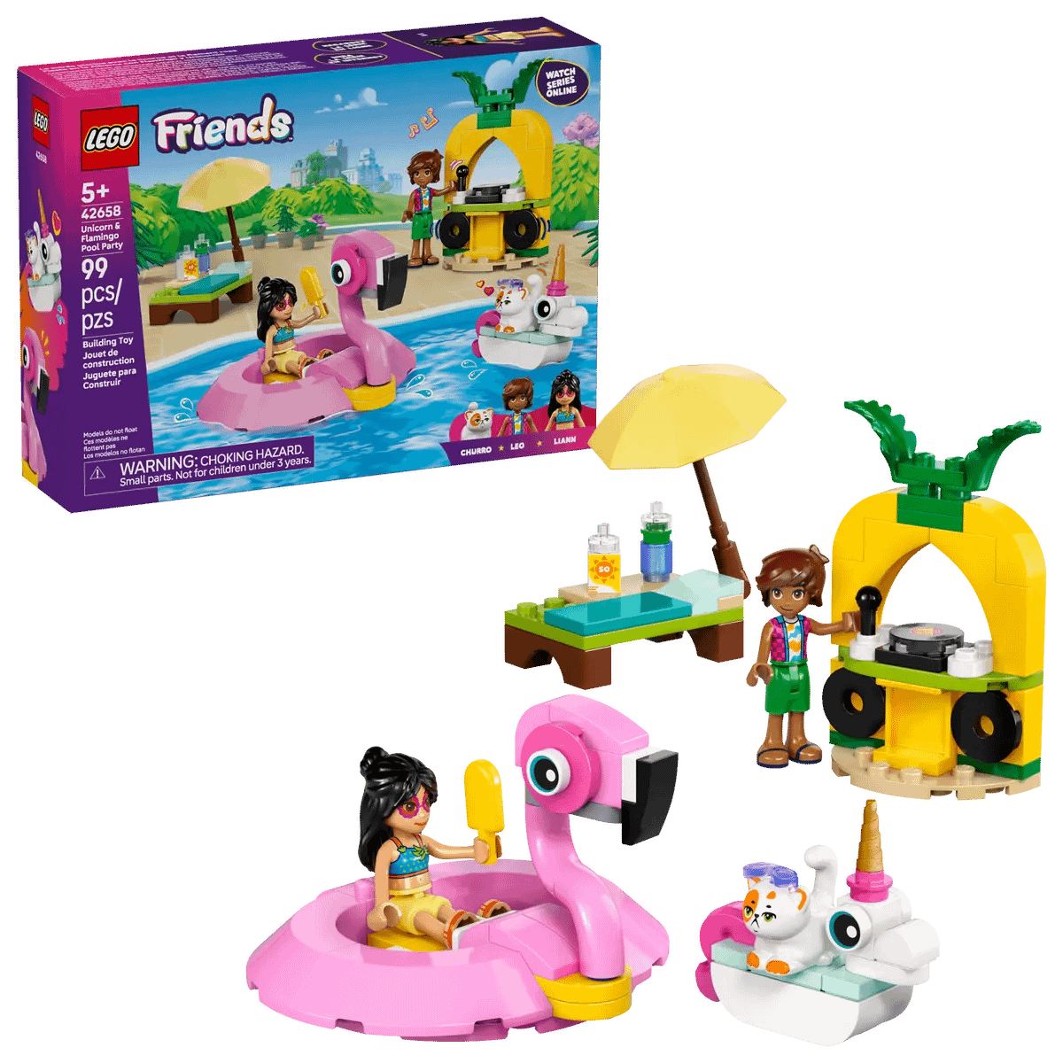 LEGO® 42658 Unicorn & Flamingo Pool Party - Friends