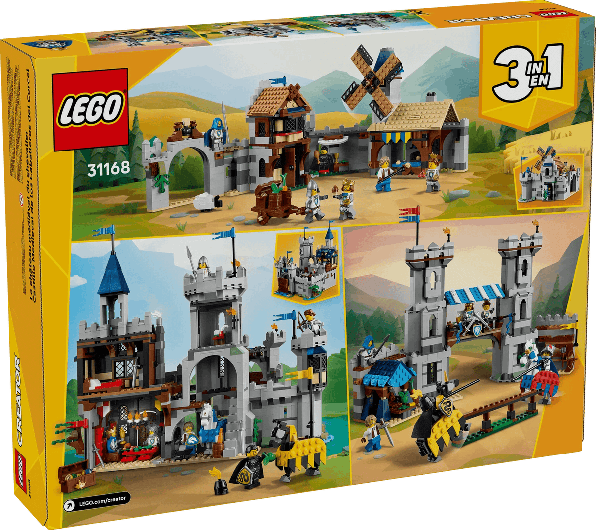 LEGO® 31168 Medieval Horse Knight Castle - Creator 3-in-1
