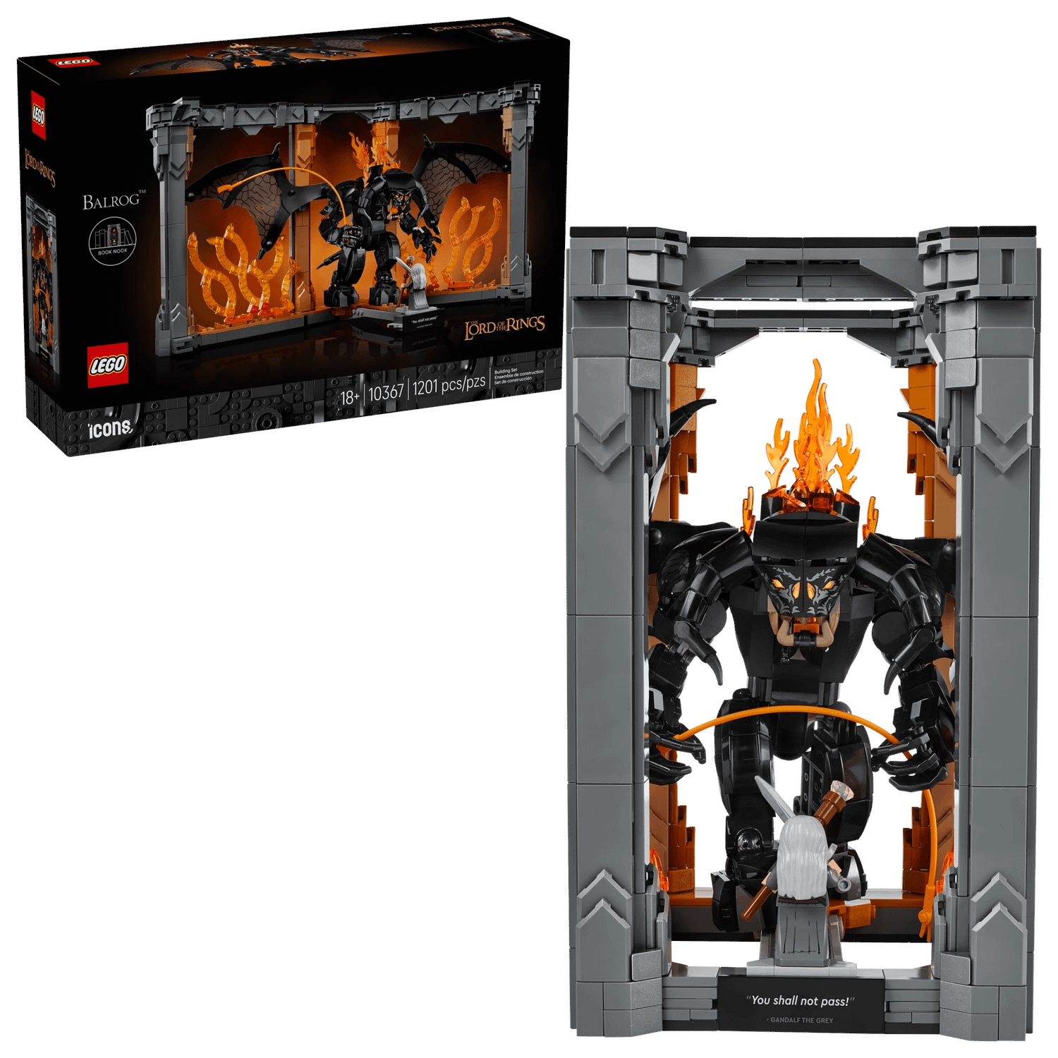 LEGO® 10367 The Lord of the Rings™: Balrog Book Nook - ICONS