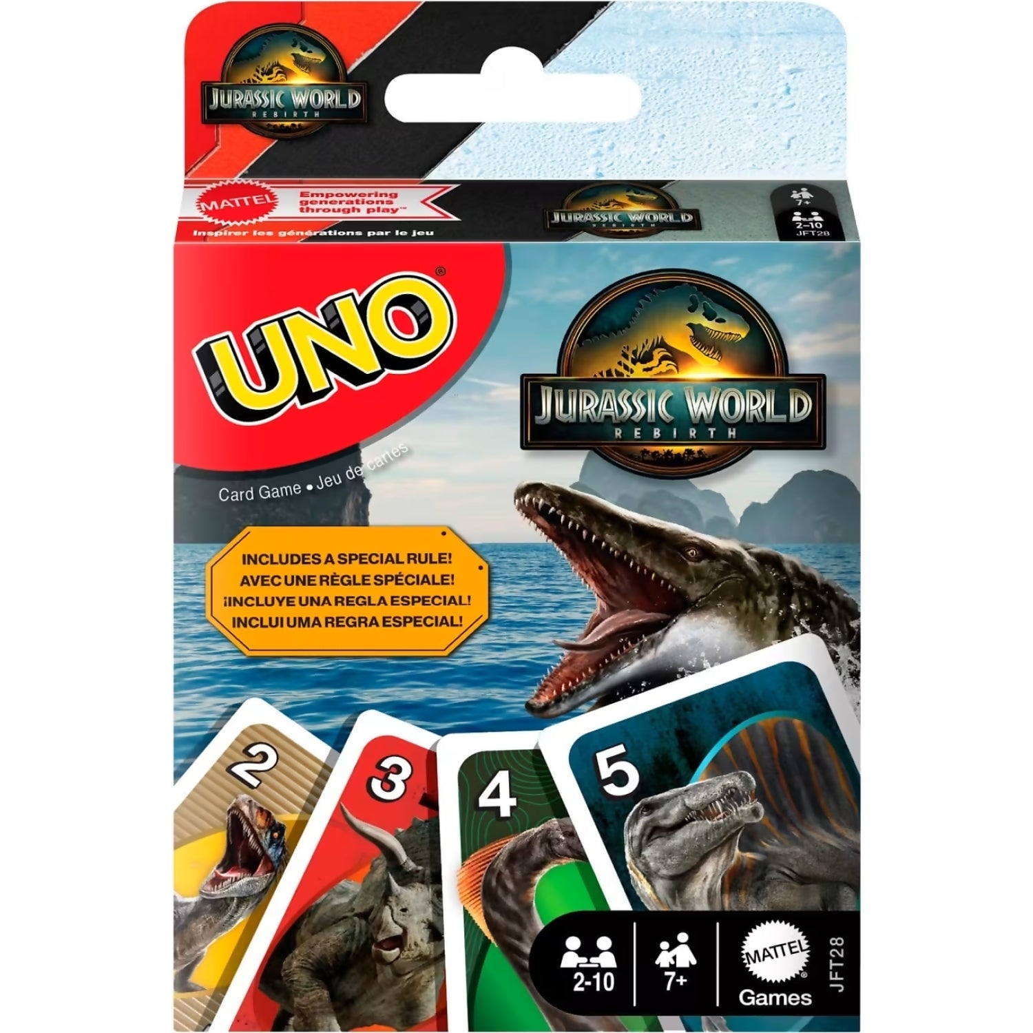 UNO - Jurassic World Rebirth Card Game - Mattel