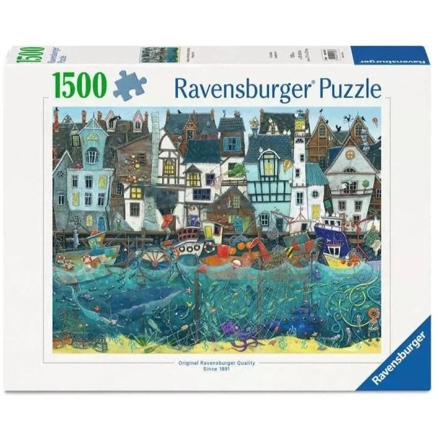 Ravensburger - Harbour of Wonders: A Bustling Fantasy Port Jigsaw Puzzle 1500 Pieces
