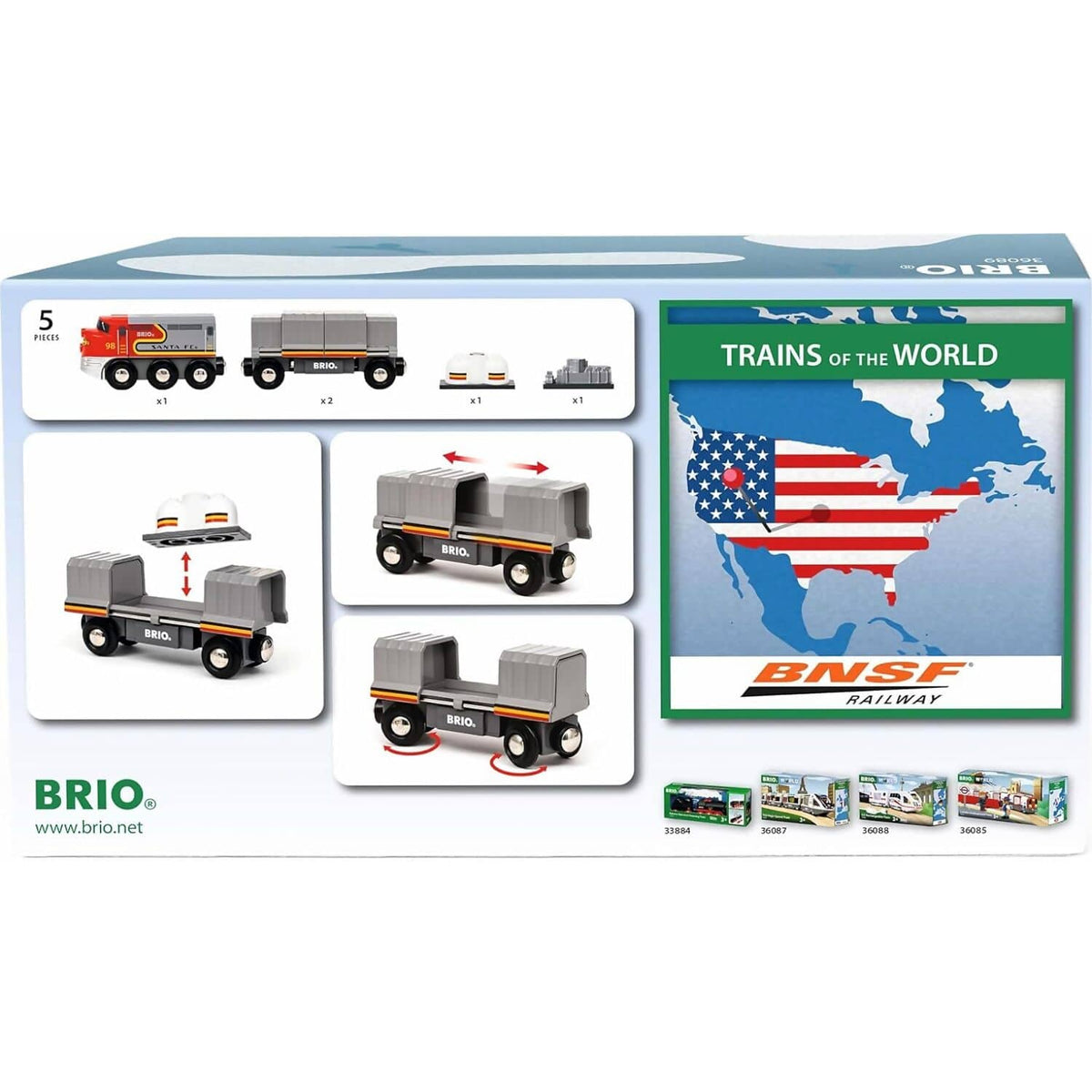 BRIO World - Santa Fe Train Trains of the World