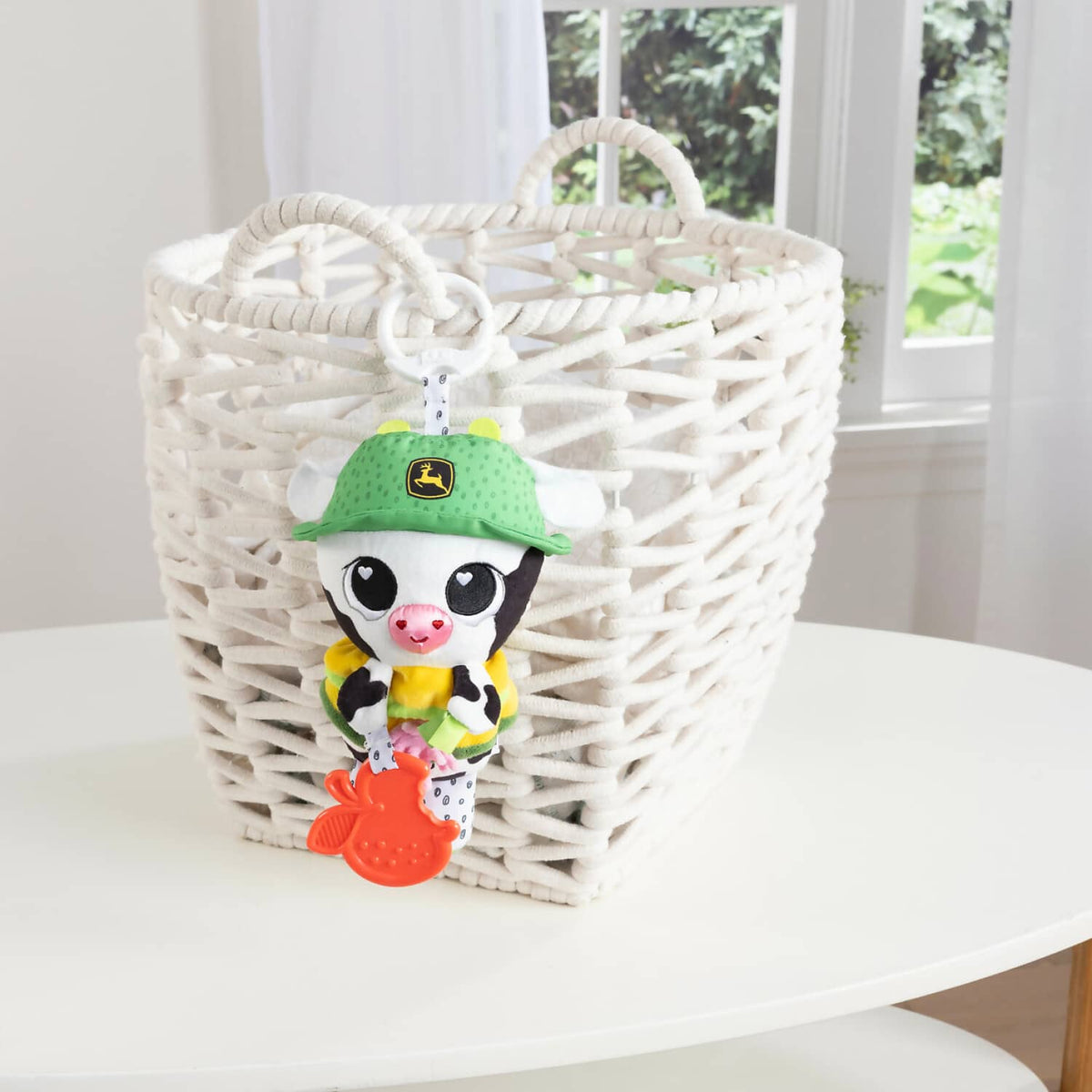Lamaze - John Deere Bella the Cow Clip & Go Plush