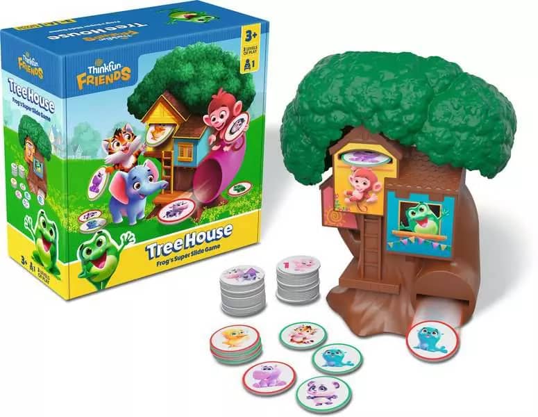ThinkFun - Friends: Tree House Frog's Super Slide Game