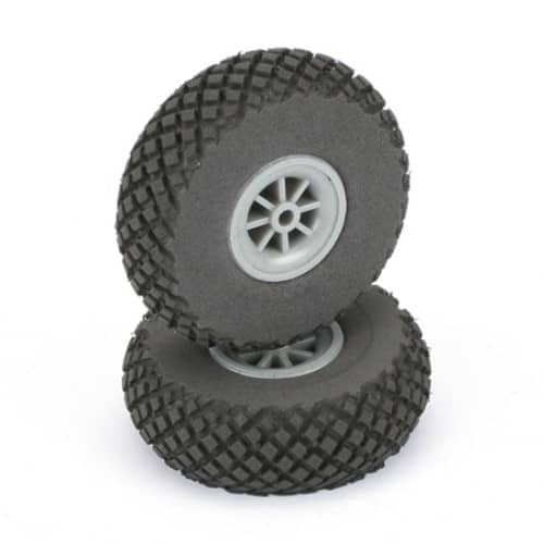 DUBRO - 2 3/4' WHEELS TREADED LIGHT WEIGHT 275DL