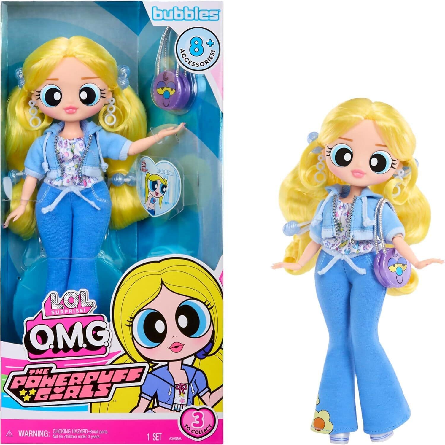 L.O.L. Surprise! - O.M.G The Powerpuff Girls Fashion Doll - Bubbles