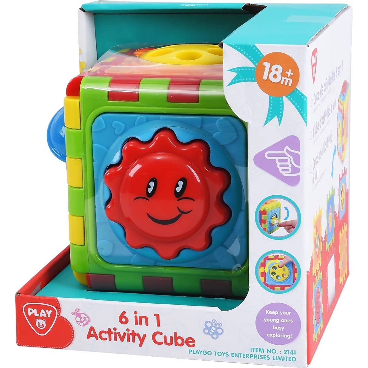Playgo Toys Ent. Ltd - 6-In-1 Activity Cube