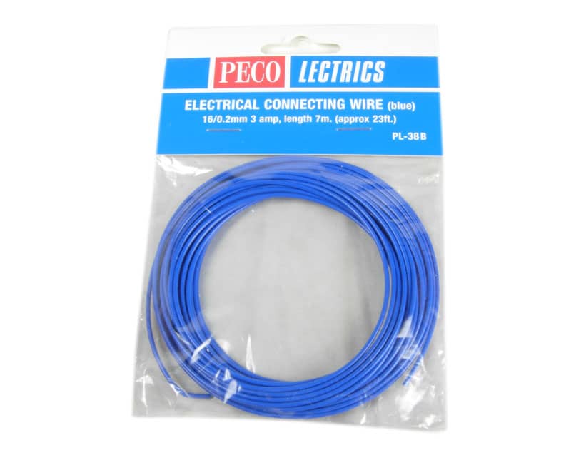 PECO PL38B BLUE 3AMP WIRE 7.5M 16STR
