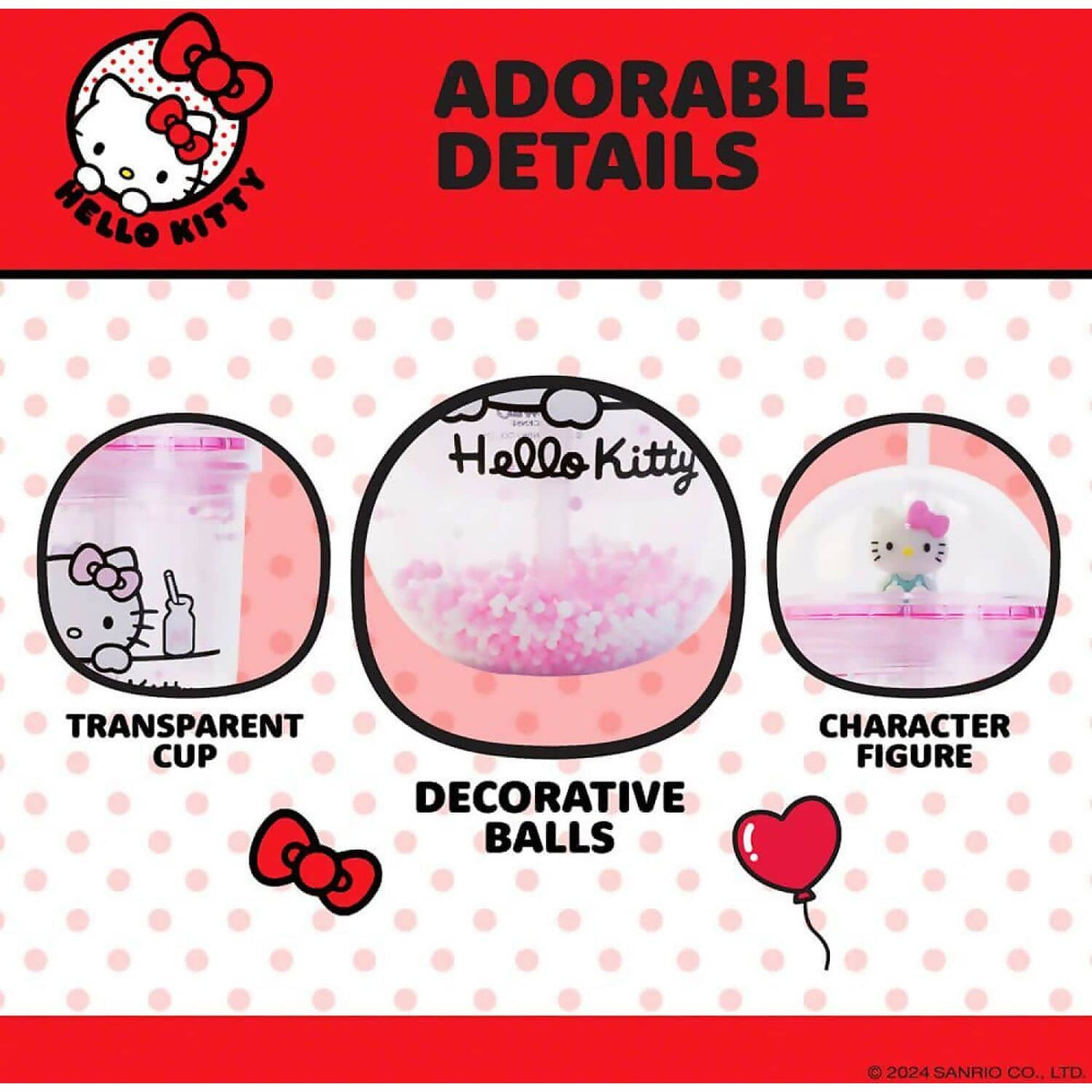 Hello Kitty - and Friends - Hello Kitty Boba Cup 350ml - Jasnor